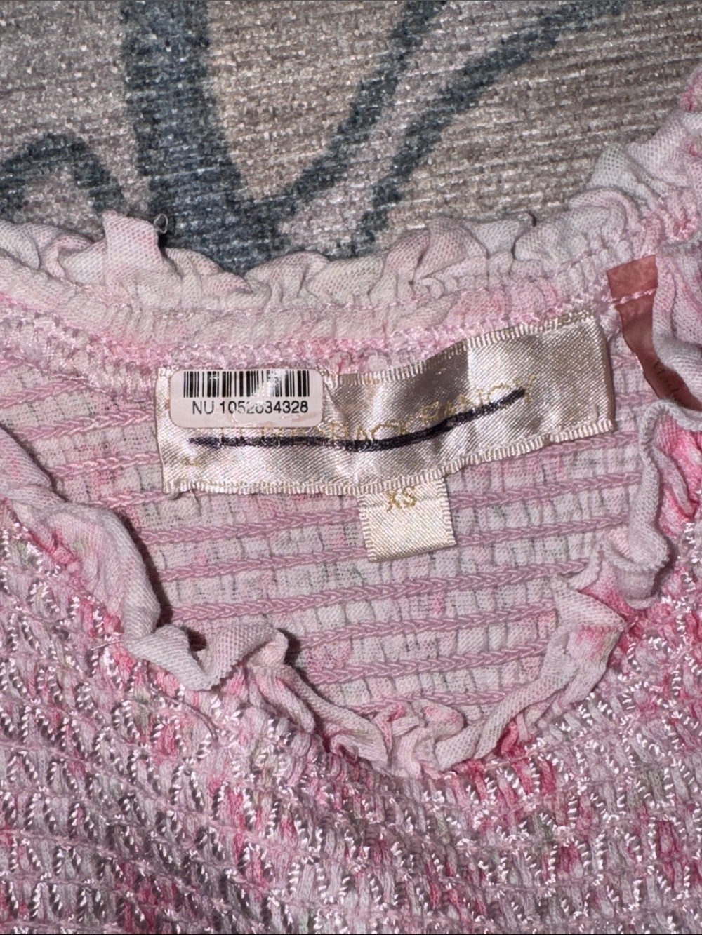 LoveShackFancy Chesie Pink Floral Smocked Maxi Dress Ruffle Straps Rosebud Print - Picture 9 of 10